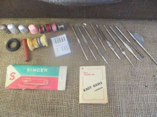 Characterful Vintage Singer Hand Cranked Sewing Machine In Original Case   #EG 856348    +- 1951