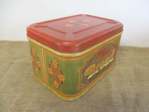Beautiful Vintage Farm-Baked Whole Wheat Bread Bin By Metal Box SA. Ltd    1960`s - 1970`s