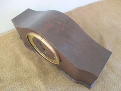 For Repair Or Spares...Rare Antique/Vintage U.M. Uhrenfabrik Muhlheim Wooden Mantel Clock  Germany