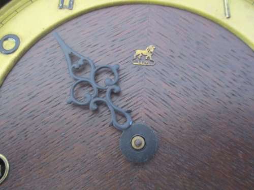 For Repair Or Spares...Rare Antique/Vintage U.M. Uhrenfabrik Muhlheim Wooden Mantel Clock  Germany