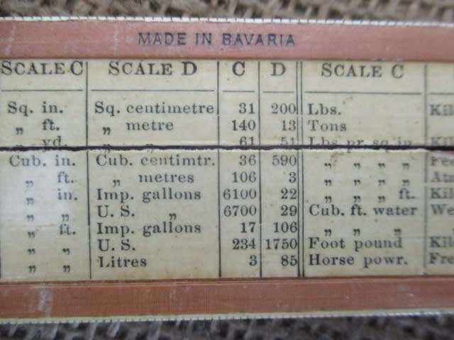 Highly Collectable Antique A.W. Faber 361 Slide Rule In Original Case      Early 1900`s      Bavaria