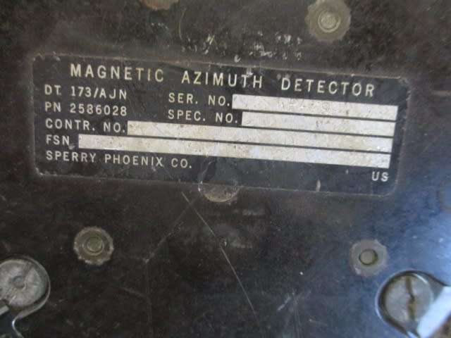 Rare Vintage WW2 RAF Magnetic Azimuth Detector By Sperry Phoenix Co Used In Spitfire Aircraft