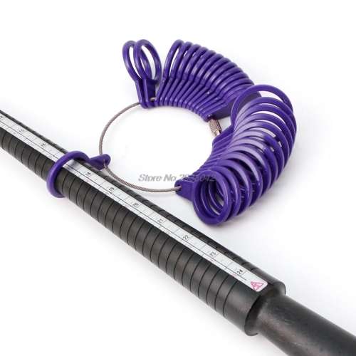 Ring Size Gauze Mandrel Measuring Stick Plastic & Ring Size Finger Sizer
