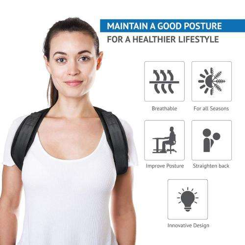 Posture Corrector, Shoulder Support, Upper Back Brace & Neck Pain Relief for Women and Men