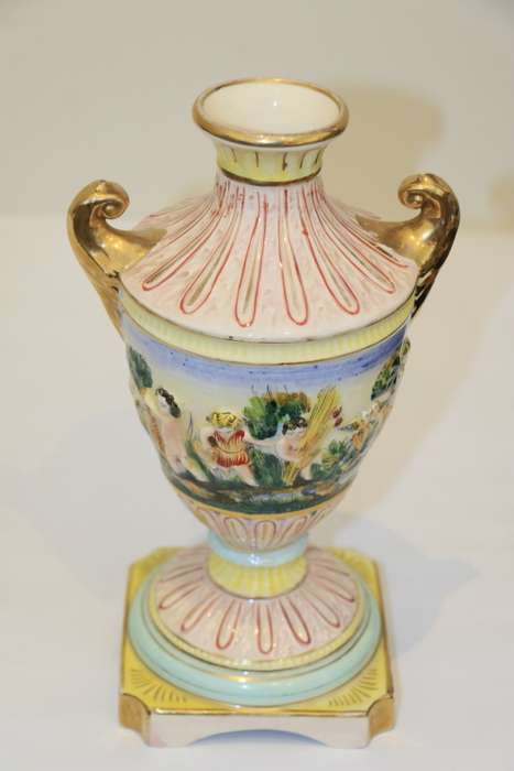 Vintage Capodimonte Vase - 1947