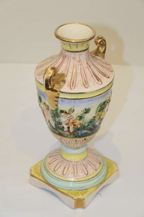 Vintage Capodimonte Vase - 1947