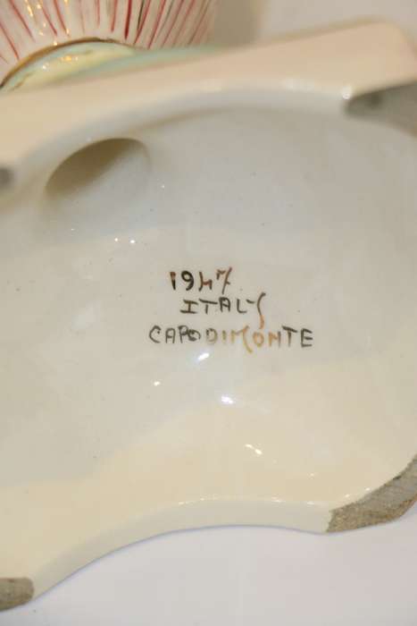 Vintage Capodimonte Vase - 1947