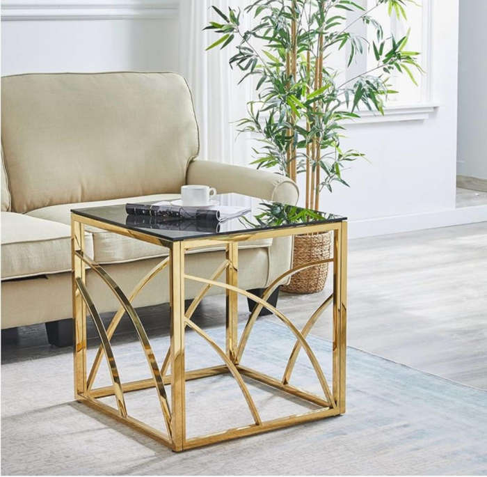 Lux gold side table