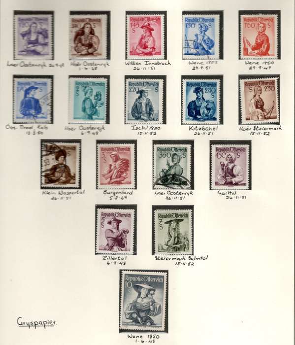 AUSTRIA (1948 Provincial Costumes) 3 Pages