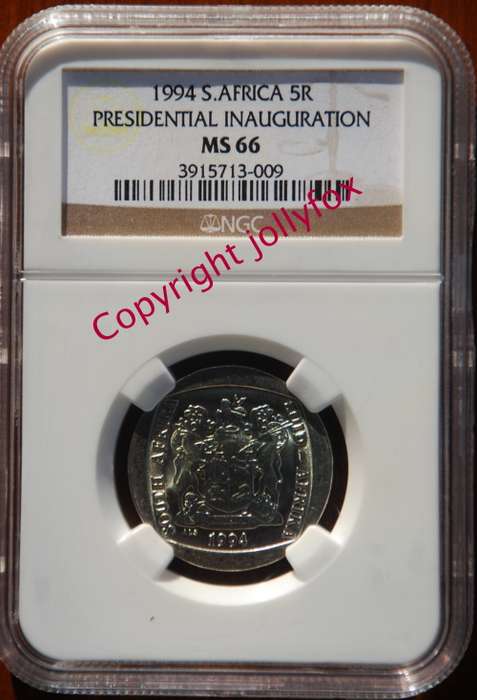 *** ONLY 231 HIGHER *** 3rd HIGHEST GRADE!! *** 1994 INAUGURATION R5 MS 66 - NGC!! ***