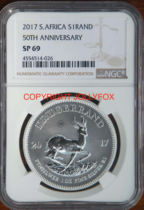 *** BRAND NEW!!  *** 2017 SILVER KRUGER R1 WITH MINTMARK - GRADED SP69 BY THE NGC ***