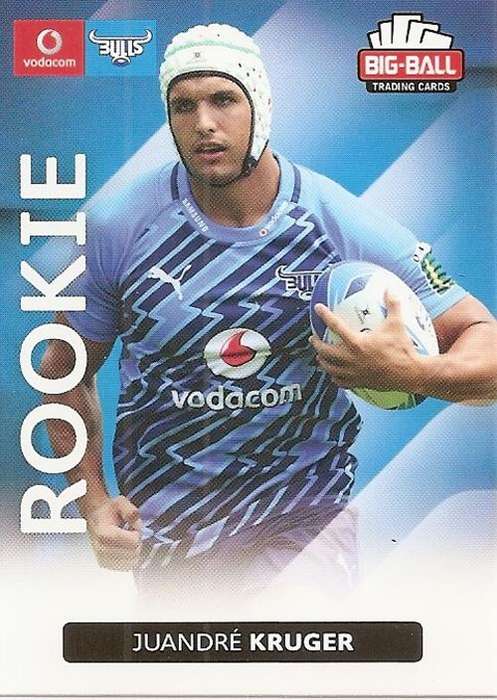 BIG BALL RUGBY COLLECTION  2012 - JUANDRE KRUGER `ROOKIE` CARD 033