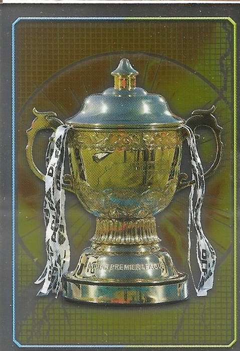 CRICKET ATTAX IPL LEAGUE 2012 - IPL TROPHY "RARE" FOIL CARD