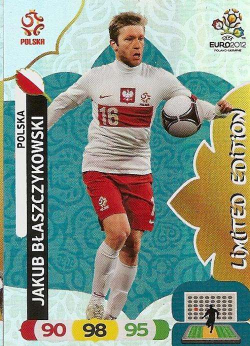 JAKUB BLASZCZKOWSKI - PANINI ADRENALYN EURO 2012 -  `VERY RARE` `LIMITED EDITION` CARD