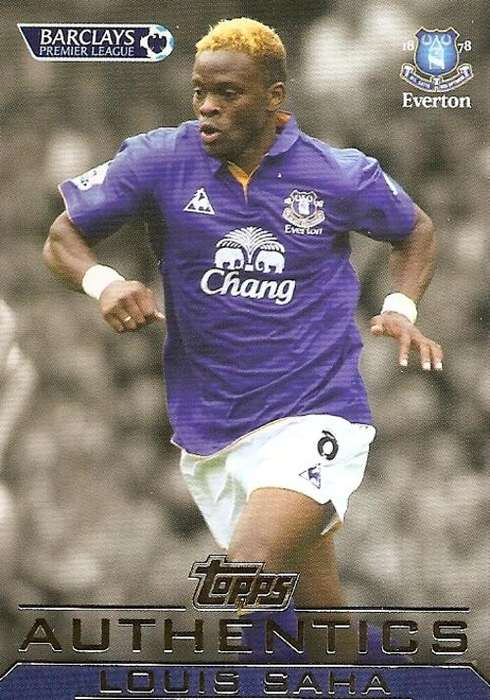 LOUIS SAHA - TOPPS `AUTHENTICS` 2012 - RARE CARD