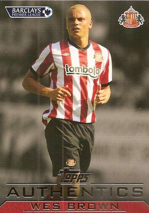 WES BROWN - TOPPS `AUTHENTICS` 2012 - RARE CARD