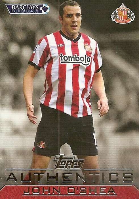 JOHN O`SHEA - TOPPS `AUTHENTICS` 2012 - RARE CARD