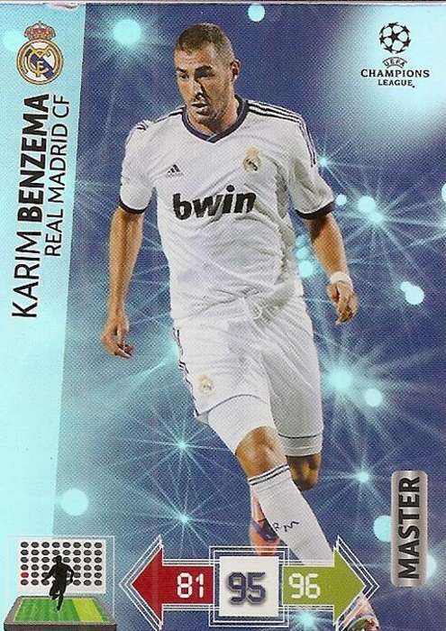 CHAMPIONS LEAGUE ADRENALYN XL 2012/2013 - KARIM BENZEMA `MASTER` CARD
