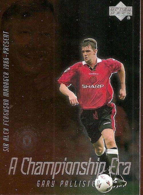 GARY PALLISTER - RARE `A CHAMPIONSHIP ERA` GOLD INSERT CE4 - UPPER DECK MANCHESTER UNITED 2003
