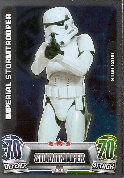 STAR WARS 2013 - FORCE ATTAX MOVIE SERIES 2 -  `STAR FOIL` CARD 205