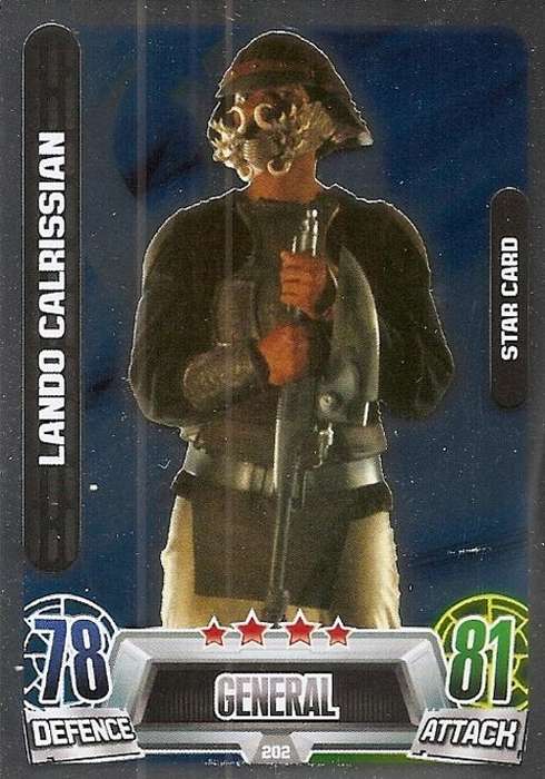 STAR WARS 2013 - FORCE ATTAX MOVIE SERIES 2 -  `STAR FOIL` CARD 202