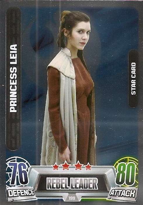 STAR WARS 2013 - FORCE ATTAX MOVIE SERIES 2 -  `STAR FOIL` CARD 199