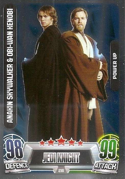 STAR WARS 2013 - FORCE ATTAX MOVIE SERIES 2 -  `POWER-UP FOIL` CARD 218