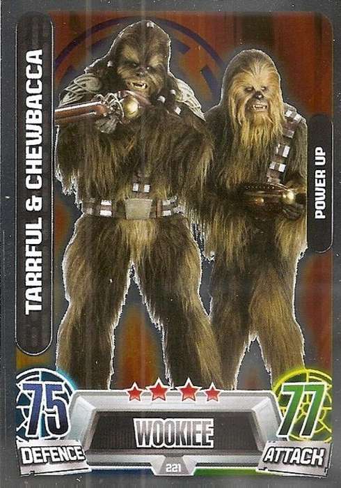STAR WARS 2013 - FORCE ATTAX MOVIE SERIES 2 -  `POWER-UP FOIL` CARD 221