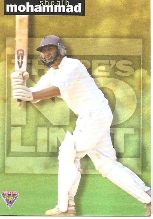 SHOAIB MOHAMMAD - FUTERA `THERE`S NO LIMIT` CRICKET - INSERT CARD TNL16