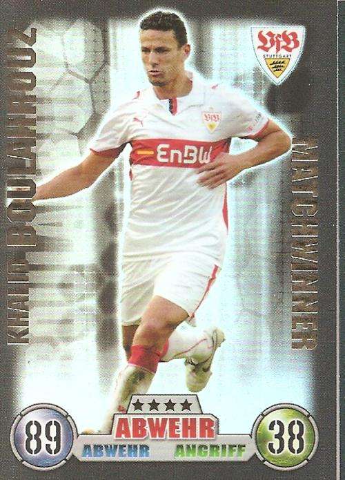 MATCH ATTAX  "BUNDESLIGA" 2008/09 - KHALID BOULAHROUZ "MATCHWINNER" CARD