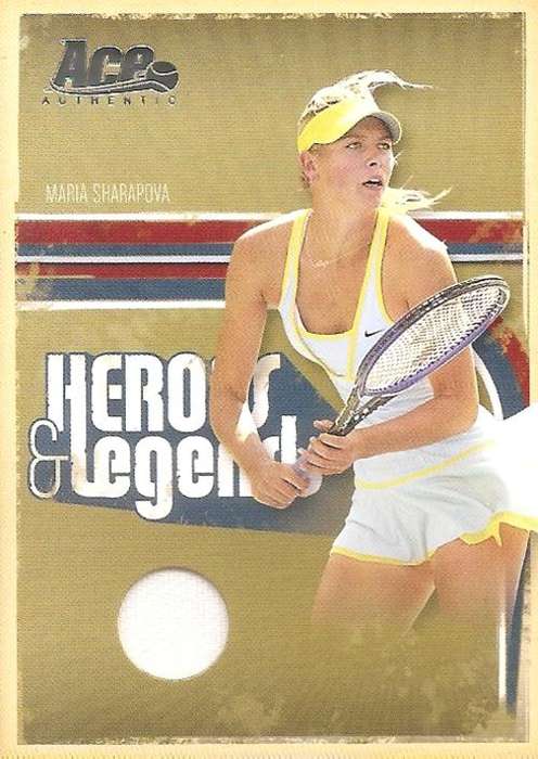 MARIA SHARAPOVA - ACE AUTHENTIC 2006 TENNIS COLLECTION -  RARE `SILVER MEMORABILIA` CARD 462 of 500
