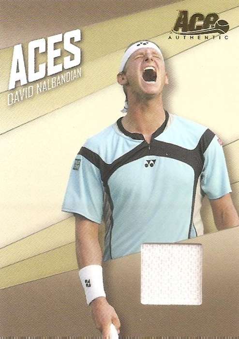 DAVID NALBANDIAN - ACE AUTHENTIC 07 "ACES" - CERTIFIED "JERSEY MEMORABILIA" CARD AC6