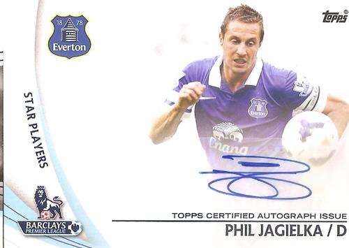 PHIL JAGIELKA - TOPPS `PREMIER GOLD` 2013/14 - AUTHENTIC `CERTIFIED AUTOGRAPH` CARD SP-PJ