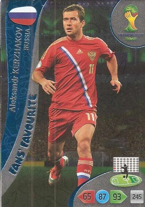 WORLD CUP 2014 ADRENALYN XL - ALEX KERZHAKOV "FANS FAVOURITE" CARD