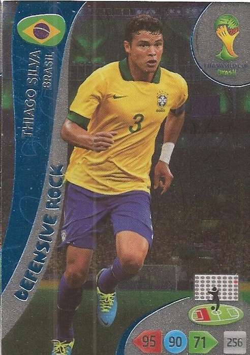 WORLD CUP 2014 ADRENALYN XL - THIAGO SILVA "DEFENSIVE ROCK" CARD