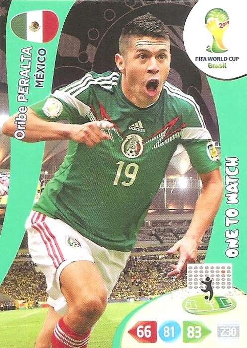 WORLD CUP 2014 ADRENALYN XL - ORIBE PERALTA "ONE TO WATCH" CARD