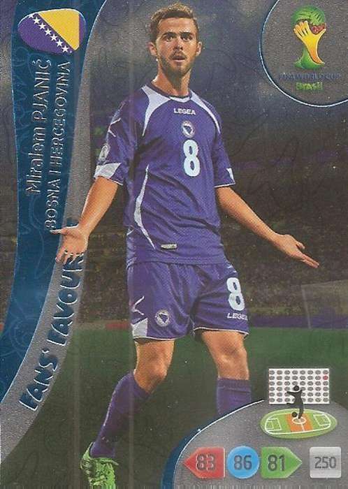 WORLD CUP 2014 ADRENALYN XL - MIRALEM PJANIC "FANS FAVOURITE" CARD
