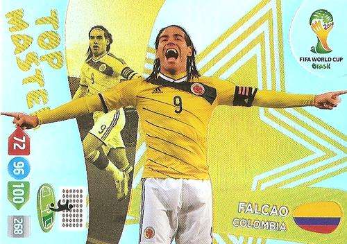 FALCAO - PANINI `FIFA WORLD CUP 2014` COLLECTION -  `TOP MASTER` RARE FOIL TRADING CARD