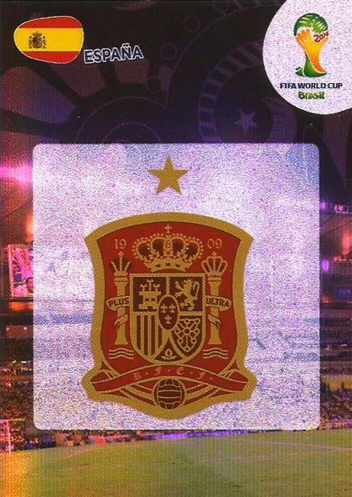 WORLD CUP 2014 ADRENALYN XL - SPAIN "COUNTRY BADGE" CARD
