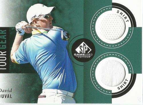 DAVID DUVAL - `AUTHENTIC TOUR GEAR` CARD TG/DD - by UPPER DECK GOLF 2014