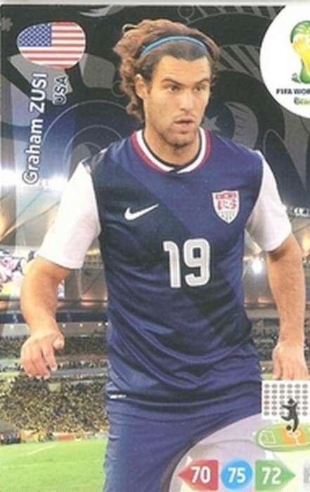 GRAHAM ZUSI - WORLD CUP 2014 ADRENALYN XL - USA "BASE" CARD