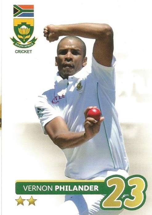 VERNON PHILANDER - 2014 BIG BALL `HEROES COLLECTION` - `TEST CRICKET` BASE CARD 55