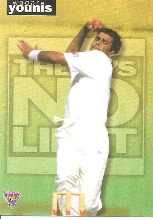 WAQAR YOUNIS - FUTERA `THERE`S NO LIMIT` CRICKET - INSERT CARD TNL21