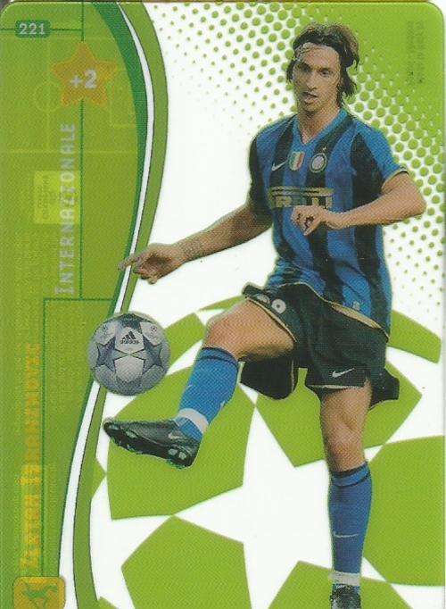 ZLATAN IBRAHIMOVIC - CHAMPIONS LEAGUE 2008/09 - RARE ACETATE `ULTRA` TRADING CARD 221