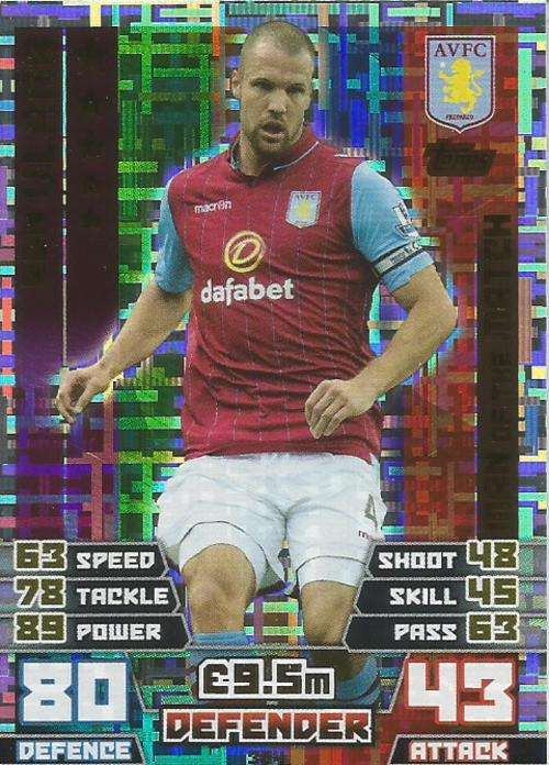 RON VLAAR - MATCH ATTAX 2014/2015 - "MAN of the MATCH" CARD