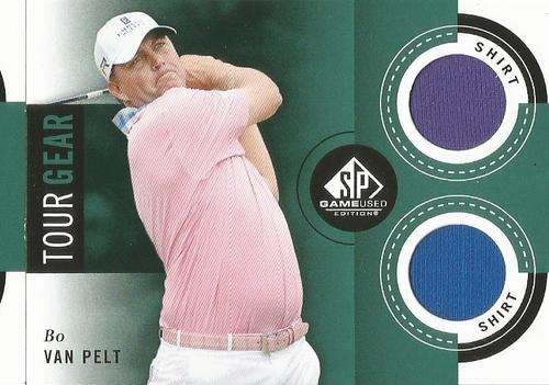 BO VAN PELT  - `AUTHENTIC TOUR GEAR` CARD - by UPPER DECK 2014