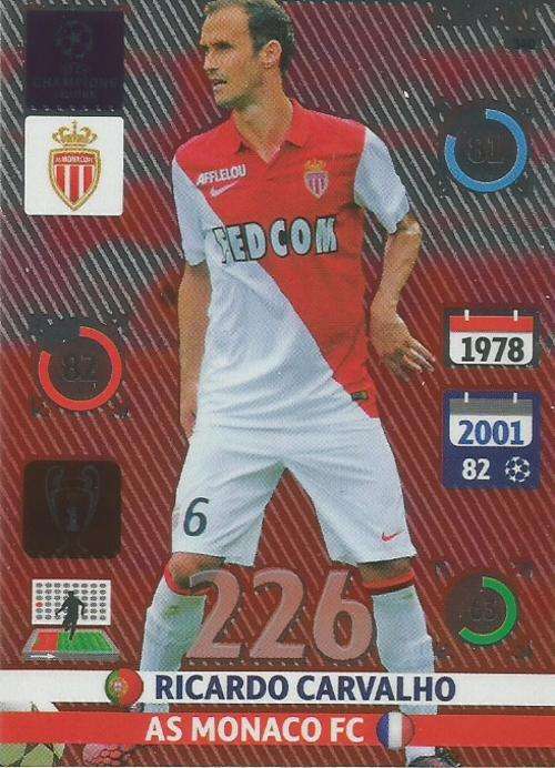 RICARDO CARVALHO - CHAMPIONS LEAGUE  2014/15 - "EXPERT" FOIL CARD