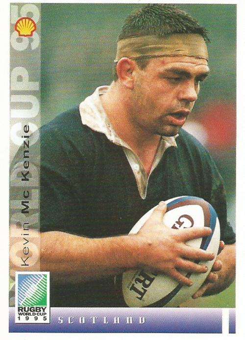 KEVIN McKENZIE - SPORTS DECK `RUGBY WORLD CUP 95` -  BASE TRADING CARD 96