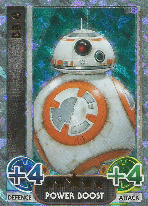 STAR WARS 2015/16 - FORCE ATTAX MOVIE SERIES 4 - POWER BOOST `RAINBOW FOIL` CARD 212
