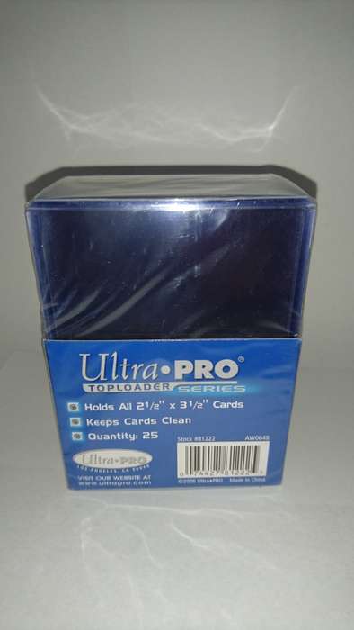 TRADING CARDS " TOP LOADERS" - "ULTRA-PRO" PACK of 25 - SUITABLE for all SINGLE TRADING CARDS